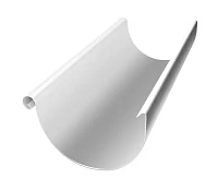 Желоб полукруглый d-125 мм 3 м Grand Line PE Полиэстер двухсторонний 0,55 RAL 9003