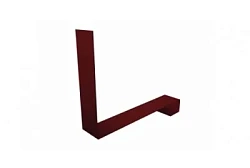 Планка примыкание нижнее к трубе фальц Grand Line Velur 0,5