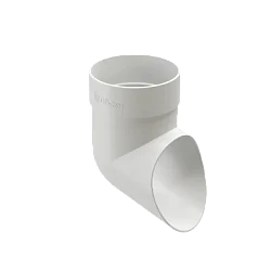 Колено стока (наконечник) d-80 мм ПВХ Döcke Standard