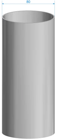 Труба водосточная ПВХ d-80 мм 1 м Döcke Standard   фото