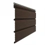 Виниловый софит Döcke T4 Premium с полной перфорацией каштан