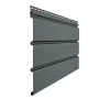 Виниловый софит Döcke T4 Standard с частичной перфорацией графит (Ral 7024)