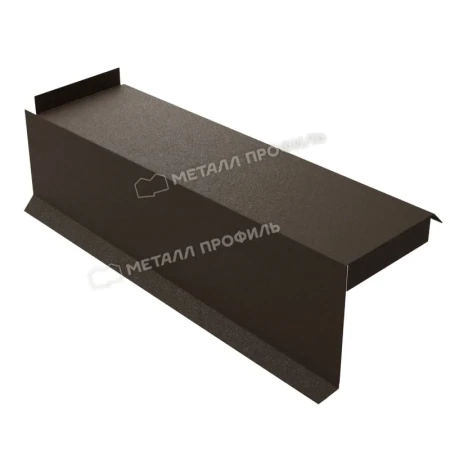 Планка сегментная торцевая левая Металл Профиль 350 мм 0,5VikingMP E цвет RR 32