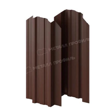 Прямоугольный Trapeze Viking двусторонний 0,45 RAL 8017 фигурный Прямоугольный Trapeze Viking двусторонний 0,45 RAL 8017 фигурный