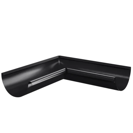 Угол желоба внутренний d-125 мм 90 гр Металл Профиль FORAMINA PUR Purman двухсторонний 0,6 RAL 9005