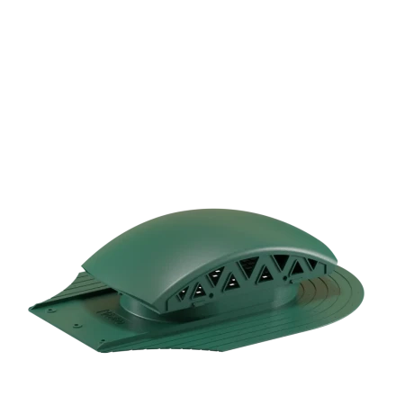 Кровельный вентиль (черепаха) для мягкой кровли при монтаже Viotto цвет зеленый (RAL 6005)
