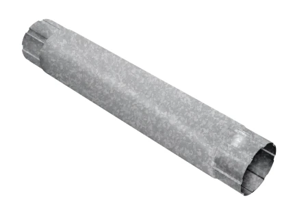 Труба круглая соединительная d-100 мм 1 м ГрандЛайн GL ZN 0,55   фото