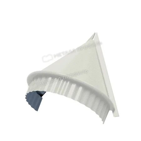 Заглушка конька круглого конусная Металл Профиль 0,5 Norman цвет RAL 9002