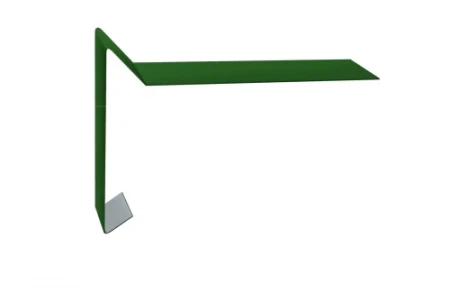 Планка ветровая для мягкой кровли Grand Line 100x20x70 0,5 Satin цвет RAL 6005