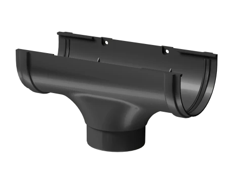Воронка желоба ПВХ d-120x85 мм Döcke Premium графит RAL 7024