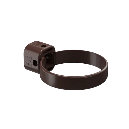 Хомут трубы d-100 мм универсальный ПВХ Döcke Lux шоколад RAL 8019