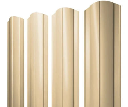 Полукруглый Slim Полиэстер 0,45 RAL 1014 фигурный