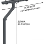 Комплект пластикового водостока d-141x100 мм Döcke lux графит RAL 7024   фото