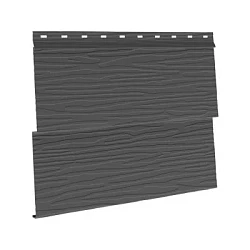 Металлосайдинг Аквасистем Скандинавская доска узкая двойная Полиэстер Matt 0,45 Zn140