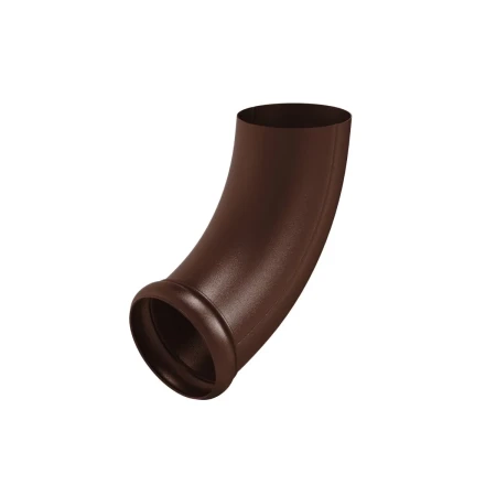 Колено стока (отвод трубы) декорированный d-100 мм Aquasystem Premium Pural Matt 0,6 RAL 8017