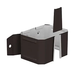 Кронштейн трубы на дерево 76x102 мм Металл Профиль Бюджет Полиэстер 0,5