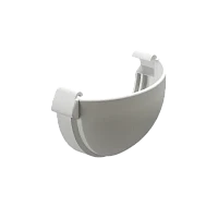 Заглушка желоба ПВХ Döcke Lux пломбир RAL 9003