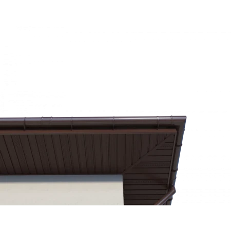 Виниловый софит Технониколь без перфорации каштан