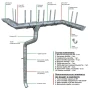 Комплект металлического водостока Grand Line GL ZN d-125x90 мм 6 м/3 м Оцинкованный   фото