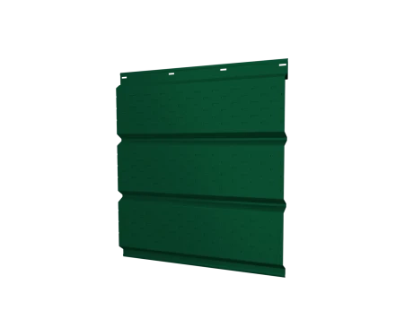 Металлический софит Grand Line Velur 0,5 с полной перфорацией Ral 6005