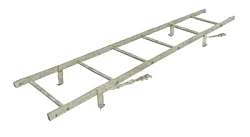 Кровельная лестница Borge для натуральной кровли 1,8 м Оцинкованная