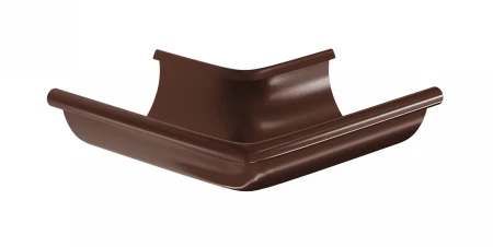 Угол желоба наружный d-125 мм 90 гр Aquasystem Premium Pural Matt 0,6 RAL 8017