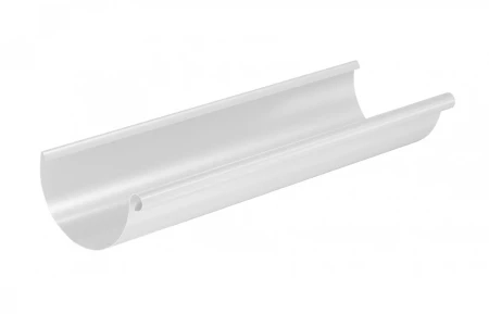 Желоб водосточный d-125 мм 3 м Aquasystem Premium Pural 0,6 RAL 9003