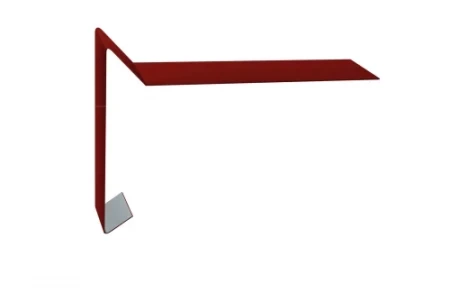 Планка ветровая для мягкой кровли Grand Line 100x20x70 0,45 Полиэстер цвет RAL 3011