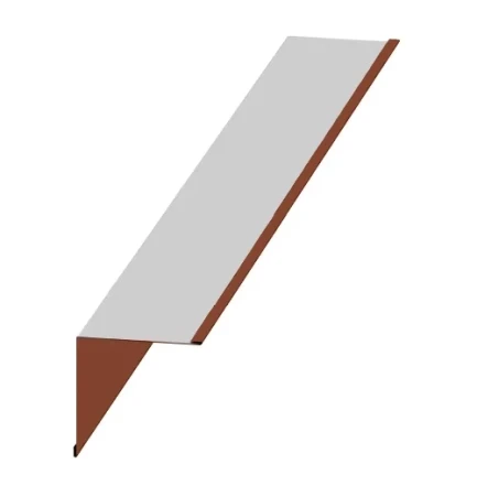 Планка угла внутреннего Металл Профиль 115x115x2000 0,5 Norman цвет RAL 8004