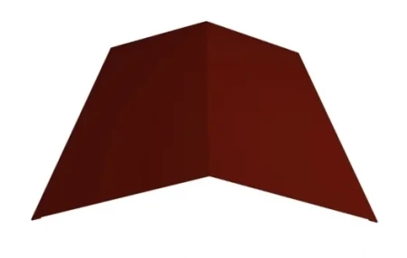 Планка конька плоского простая Металл Профиль 115x115x2000 0,45 Полиэстер цвет RAL 3009