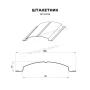 Круглый Ellipse Полиэстер двухсторонний 0,45 RAL 6005 фигурный Круглый Ellipse Полиэстер двухсторонний 0,45 RAL 6005 фигурный
