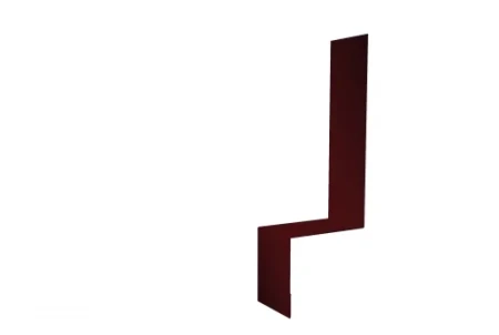 Планка примыкание боковое фальц Grand Line 0,45 Drap цвет RAL 3005