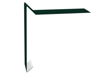 Планка ветровая для мягкой кровли Grand Line 130x25x100 0,4 Полиэстер цвет RAL 6005