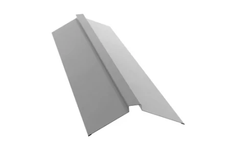 Планка конька плоского Grand Line 150x40x150 0,45 Полиэстер цвет RAL 9003