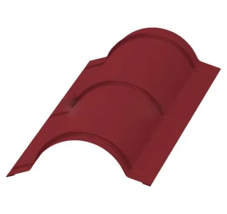 Планка конька круглого Металл Профиль R110x2000 Viking 0,45 цвет RAL 3011