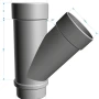 Тройник трубы d-100 мм 45° ПВХ Döcke Lux   фото