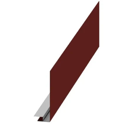 Планка карнизного свеса сложная Металл Профиль 185x50x2000 0,50 PURETAN цвет RR 29 Планка карнизного свеса сложная Металл Профиль 185x50x2000 0,50 PURETAN цвет RR 29