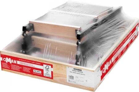 Чердачная люк-лестница Oman Складная комбинированная 4-х секционная Mini Polar   фото