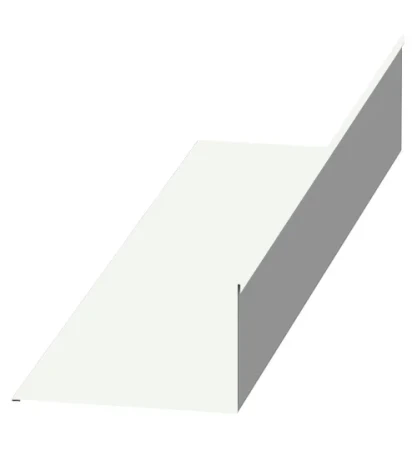 Планка примыкания верхняя Металл Профиль 250x147x2000 0,45 Полиэстер цвет RAL 9003