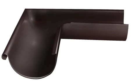 Угол желоба наружный d-150 мм 90 гр Grand Line Полиуретан 0,6 RAL 8017