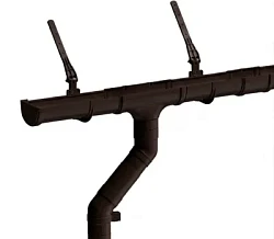 Комплект пластикового водостока d-120x85 мм Döcke Premium шоколад RAL 8019