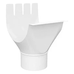 Воронка желоба выпускная d-125x90 мм Металл Профиль GRANDSYSTEM Полиэстер 0,6