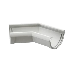 Угол желоба универсальный d-141 мм 135° ПВХ Döcke Lux