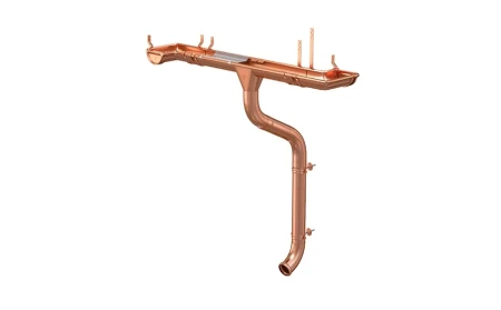 Ограничитель перелива желоба d-125 мм угловой Aquasystem Элит 0,6   фото Ограничитель перелива желоба d-125 мм угловой Aquasystem Элит 0,6   фото