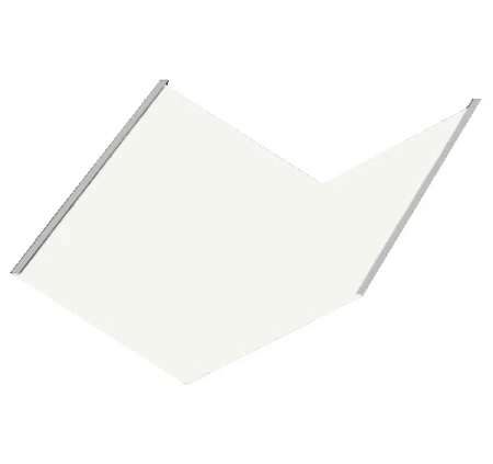 Планка ендовы нижняя Металл Профиль 298x298x2000 0,45 Полиэстер цвет RAL 9010