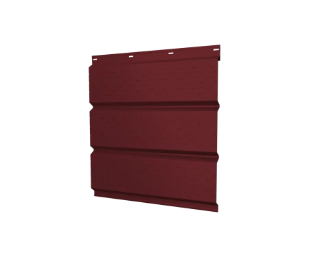 Металлический софит Grand Line Полиэстер 0,45 с полной перфорацией Ral 3005