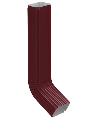 Труба водосточная с коленом 76x102x1000 мм Металл Профиль Бюджет Полиэстер 0,5 RAL 3005