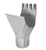 Воронка желоба d-150x100 мм Grand Line GL ZN 0,55 Оцинкованная