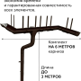 Комплект металлического водостока ГрандЛайн GL PE Matt d-125x90 мм 6 м/3 м Полиэстер Matt RR 32   фото