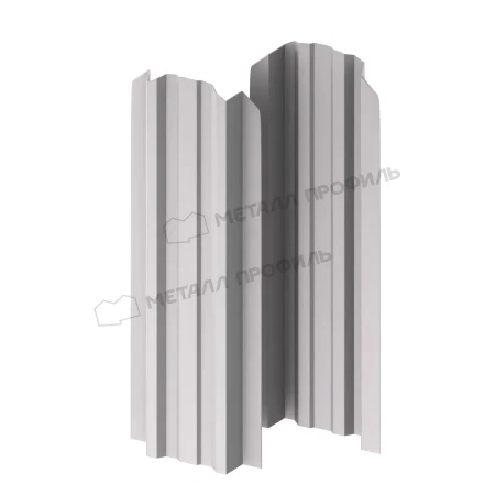 Прямоугольный Lane Полиэстер 0,45 RAL 9006 фигурный